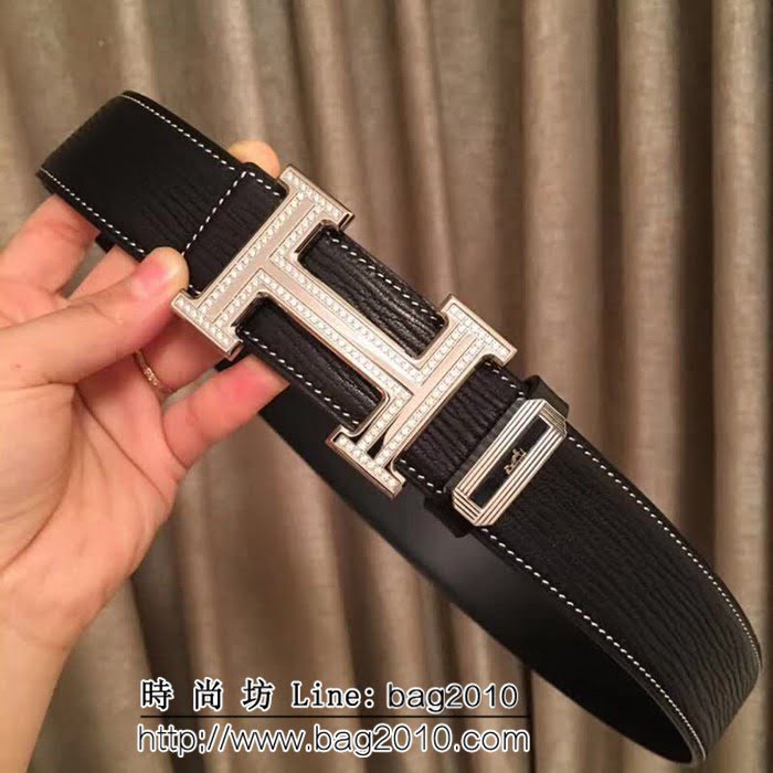 愛馬仕HERMES Hermes 原單義大利進口雙面胎牛皮 高端男士皮帶 HHG1294